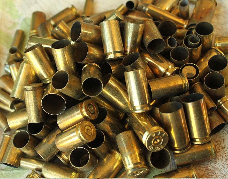 1 Pound of Mixed Brass Spent Bullet Shell Casings from