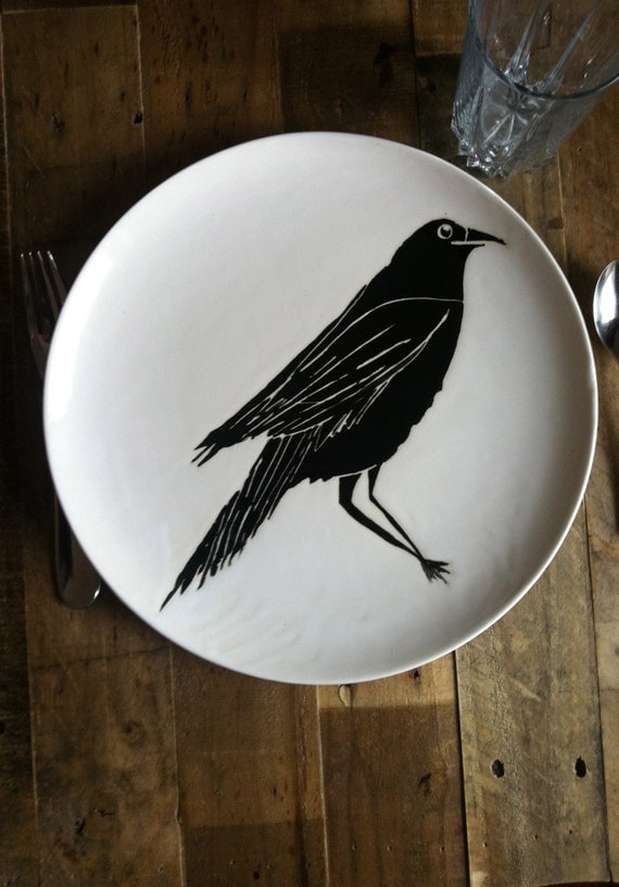 Raven Themed Platter