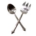 Silver Serving Spoon and Fork Salad Servers from the Middle East