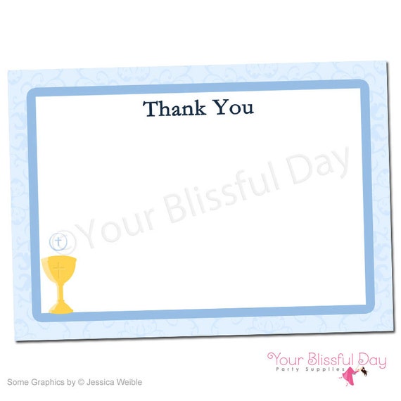 PRINTABLE First Communion Thank You Cards #602 Il_570xn