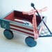 Wooden Wagon Patriotic Home Decor Decorative Prim
