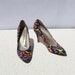Festive, Funky, Floral Vintage Pumps - Excellent Condition - 1980s High Heel Shoes - Shoe Size 6.5 Womens