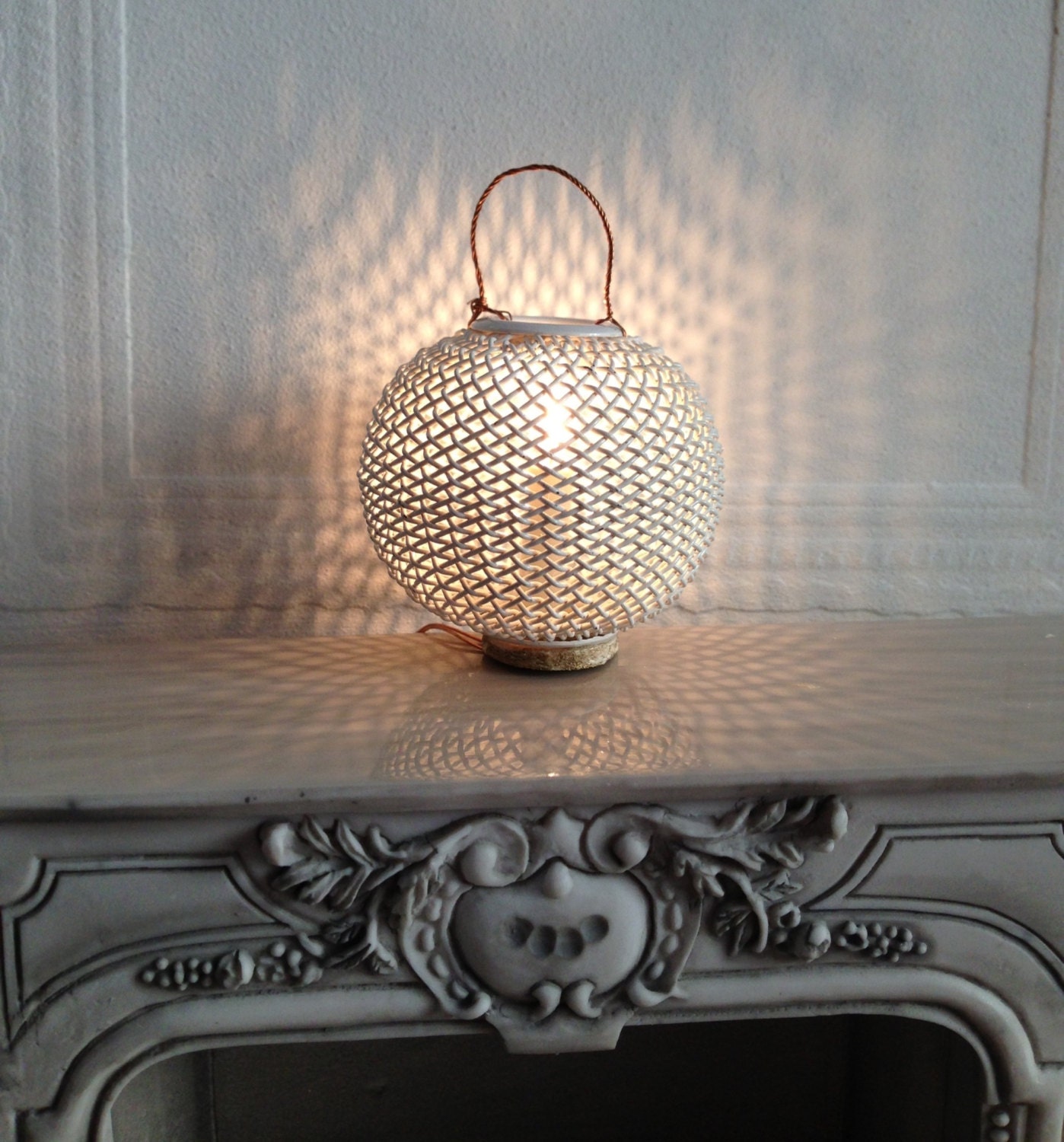 Fisherman lantern Light Dollhouse Size 12 Volt Handmade