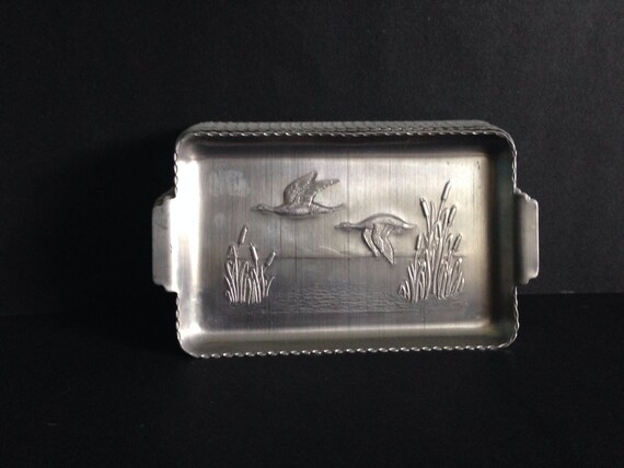 Vintage Aluminum Mini Serving Trays