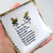 Queen Bee Funny Poem Vintage Dish