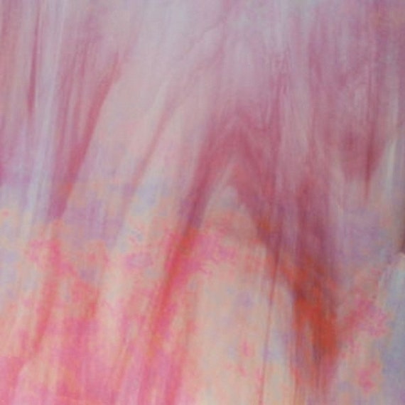 Items similar to Spectrum Pink/Clear/White Wispy Iridescent Stained