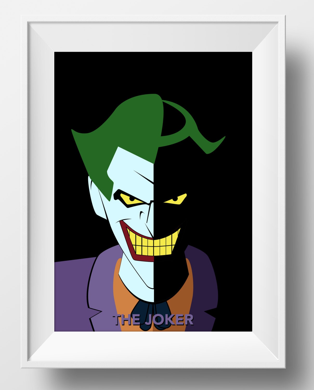 Batman The Animated Series Joker Poster Print Superhero Wall