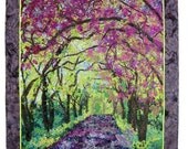 Art Quilt  Spring Stroll  Wall Hanging  Confetti Quilt