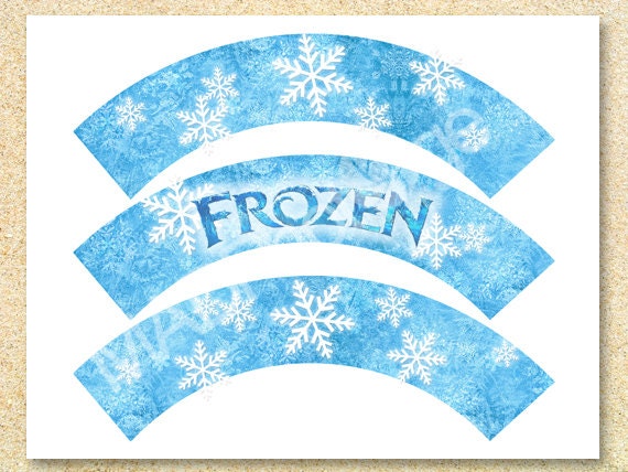 Items similar to Frozen Cupcake wrappers, Instant Download, Frozen ...