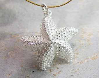 1 of 925 Sterling Silver Starfish Pendant 22mm. :th2002