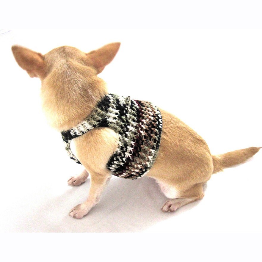 Dog Harness XXS Black Grey Pet Leash Walking Puppy Collar