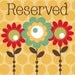 Reserved listing for Melinda