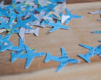 250 Small Atlas Airplane Plane Cutouts (1") diecuts, punches, confetti