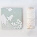 Coasters Winter Wonderland Mint Green Geometric White Pastel Mountain Christmas Gift , set of 4