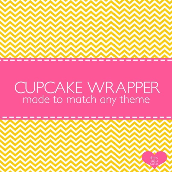 Matching Cupcake Wrappers For Any Design Il_570xn
