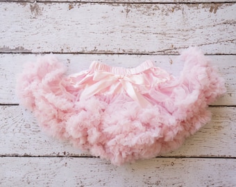 Pettiskirt - Tutu - Girls First birthday Outfit - Pettiskirt - Pink Skirt - Newborn Photo Prop - infant tutu- newborn tutu- girls pettiskirt