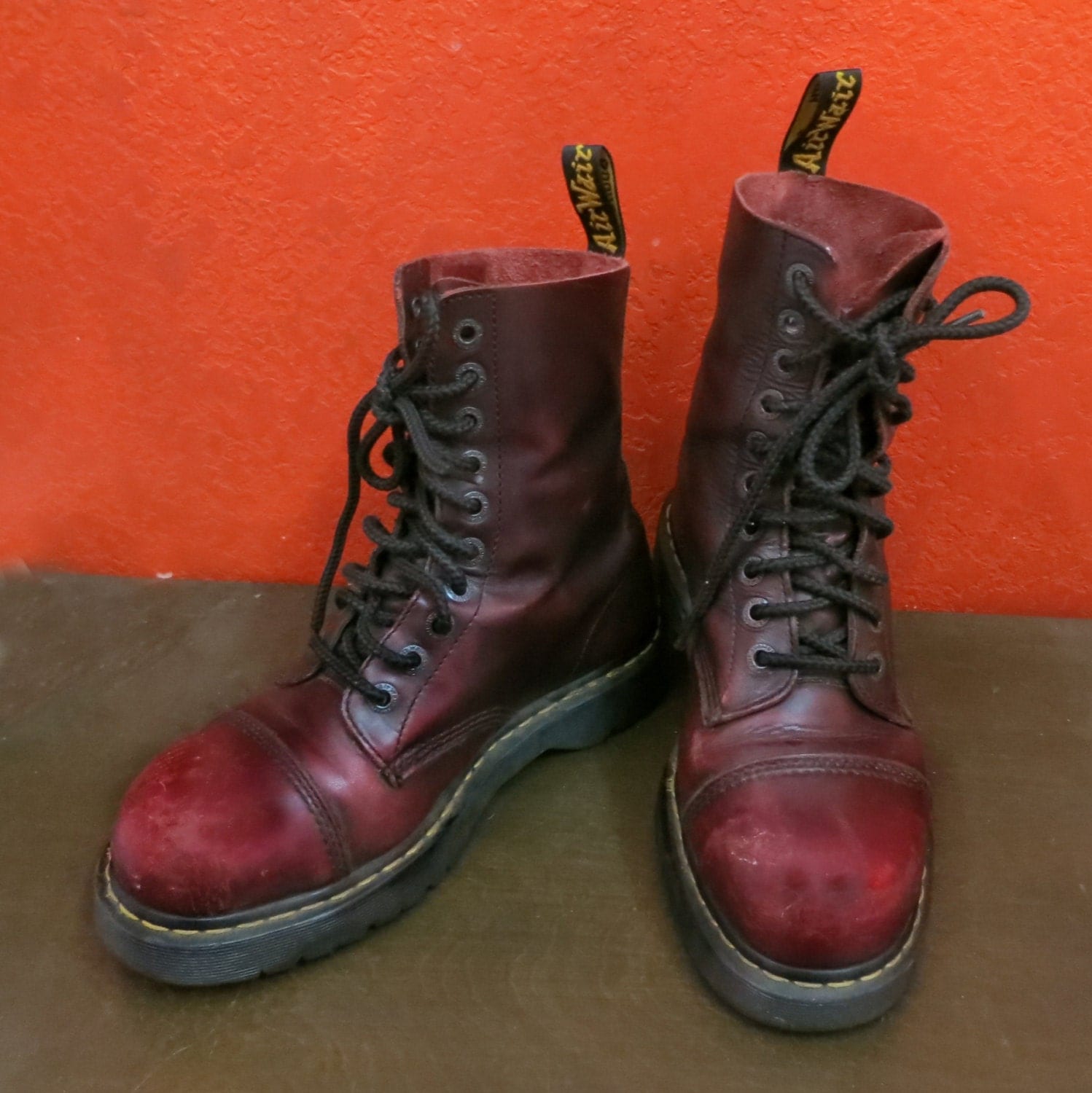 oxblood polish doc martens