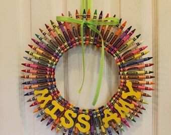 Crayon Wreath