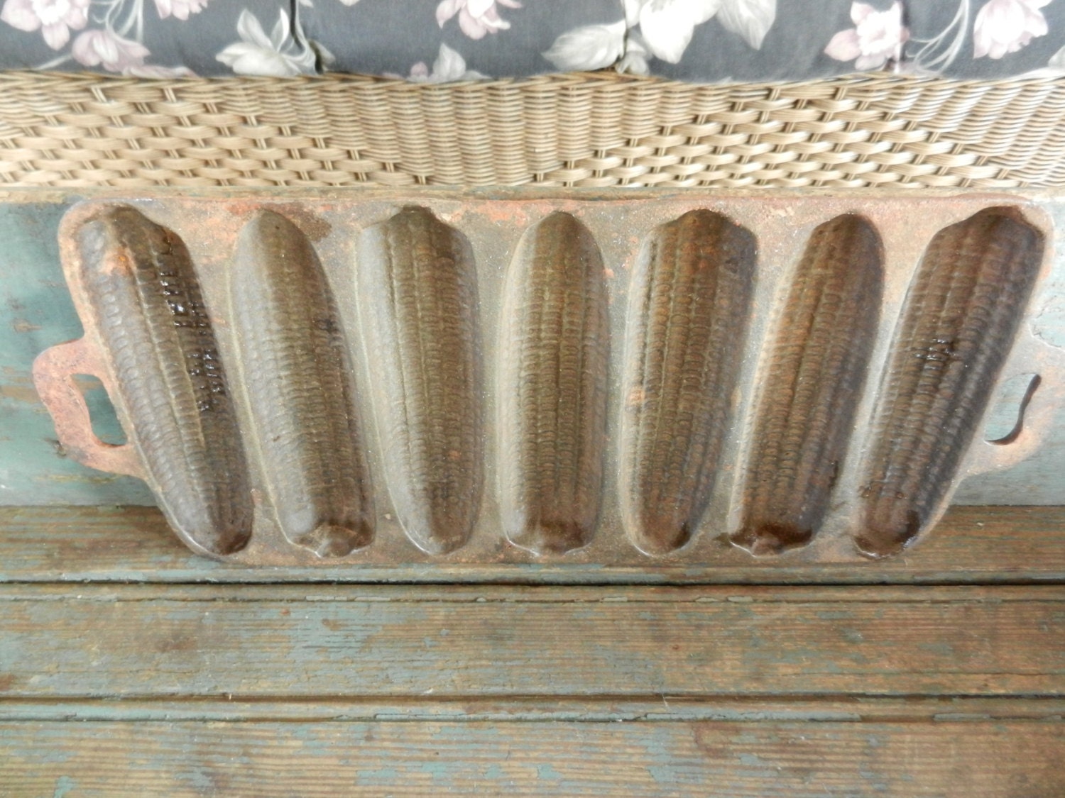 Vintage cast iron cornbread mold Haute Juice