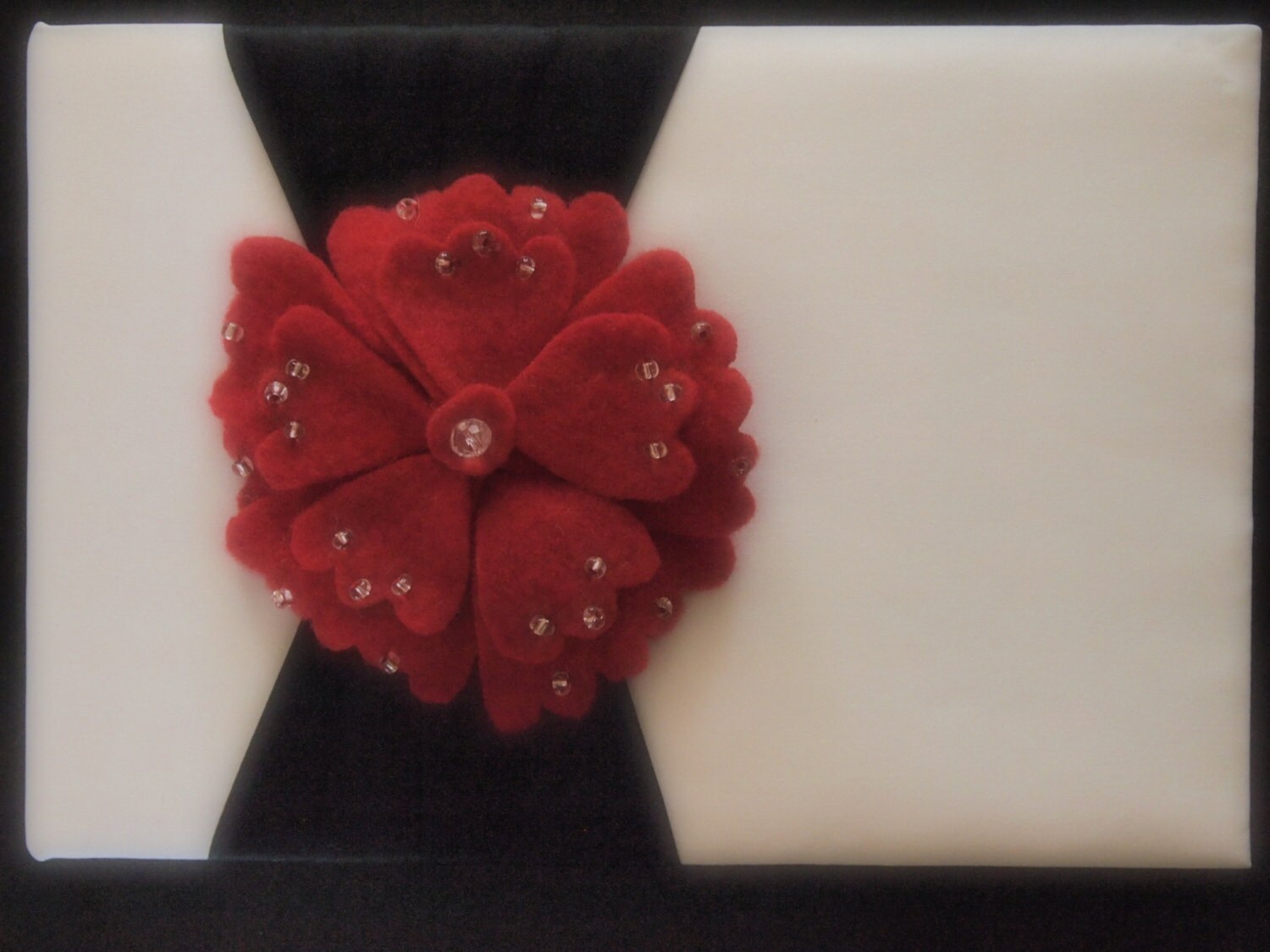 Guest Book Pen and Stand Set Wedding White by ArtisanFeltStudio