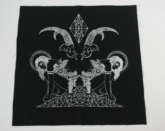 Witch Mountain Black Sew On Punk Back Patch