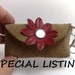 Special listing only for Don Scheibenreif (psyegig) black genuine leather, red flap and red stitching