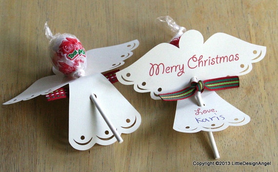Download Lollipop Angel paper craft favor digital cutting files ...