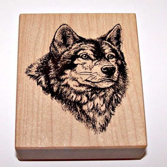 Wolf Rubber Stamp By Psx By Arttoolsandmore On Etsy