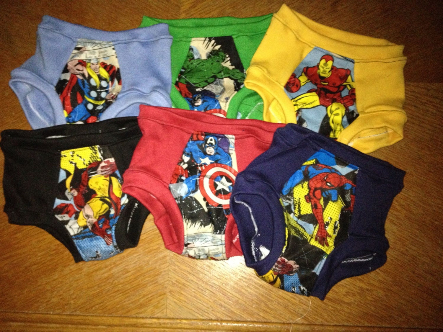 Marvel Superheroes Training Underwear Set of Six by myfunclothes