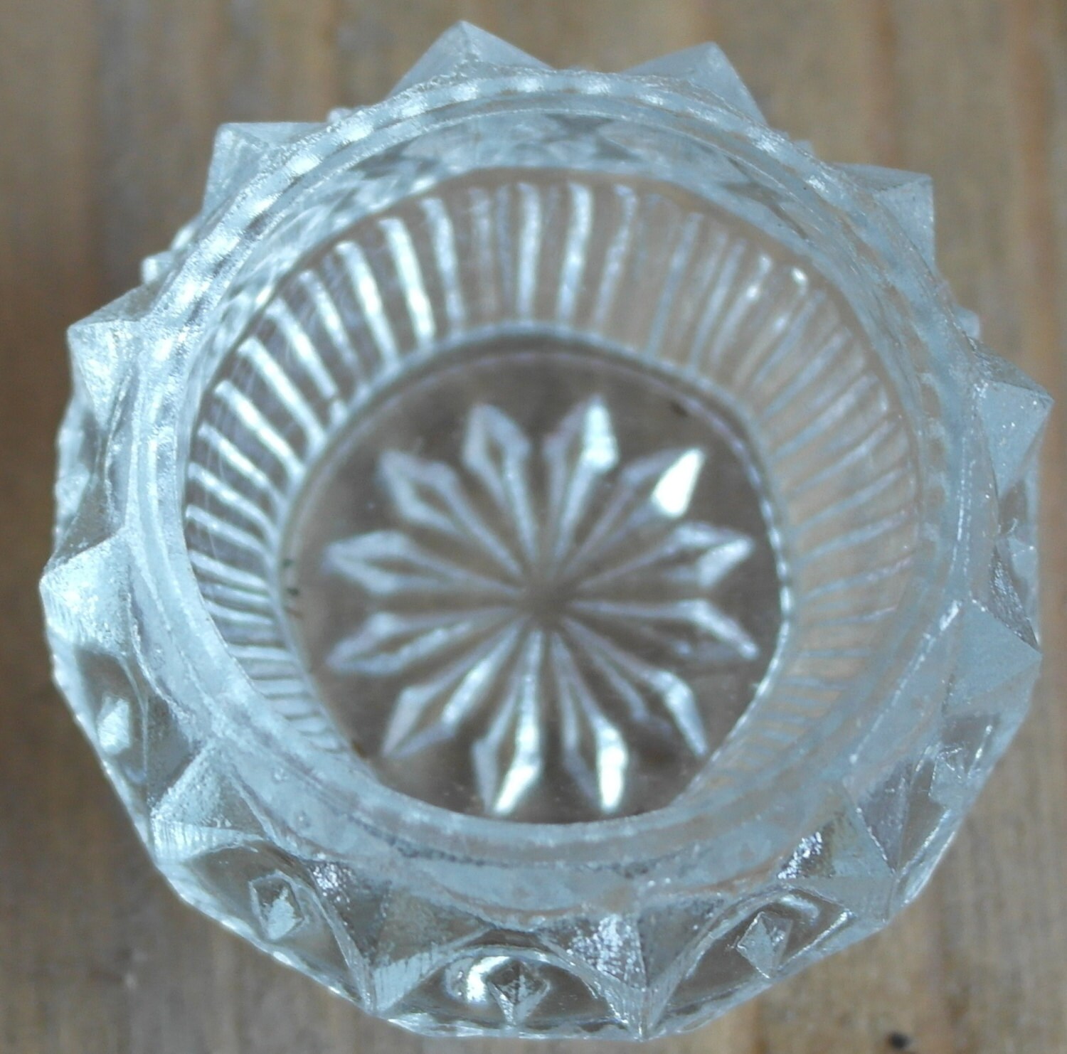 antique glass table salt Haute Juice