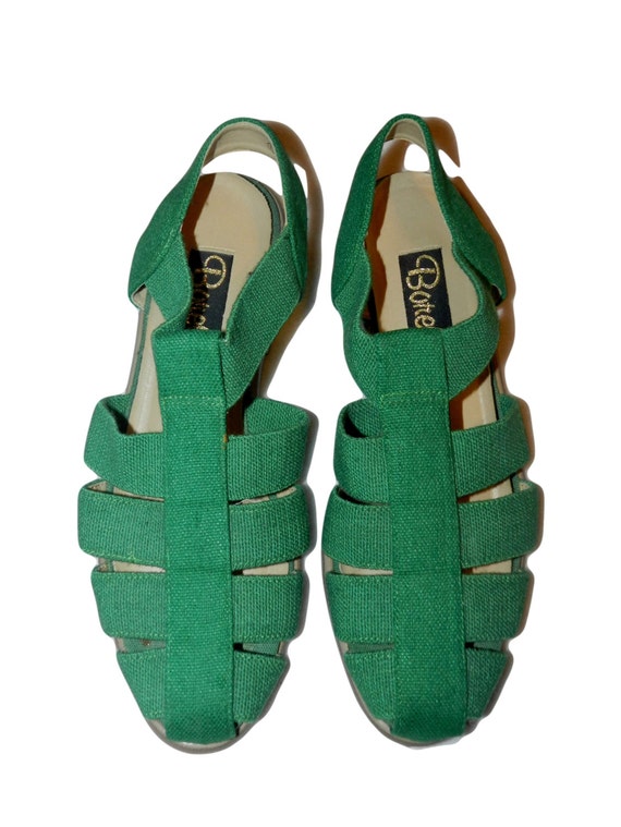 canvas flat sandals