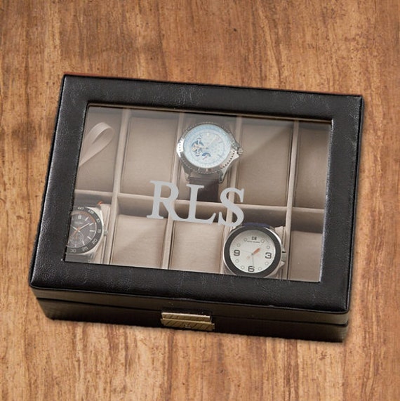 Men's Watch Box - Personalized, Engraved Groomsmen Gift, Birthday Gift ...