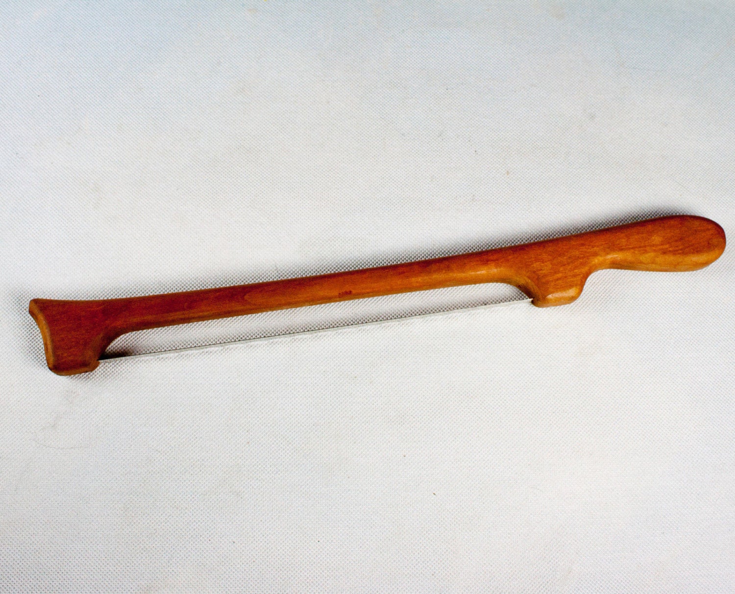 Fiddle Bow Cherry Bread Knife In Original Box Montana USA