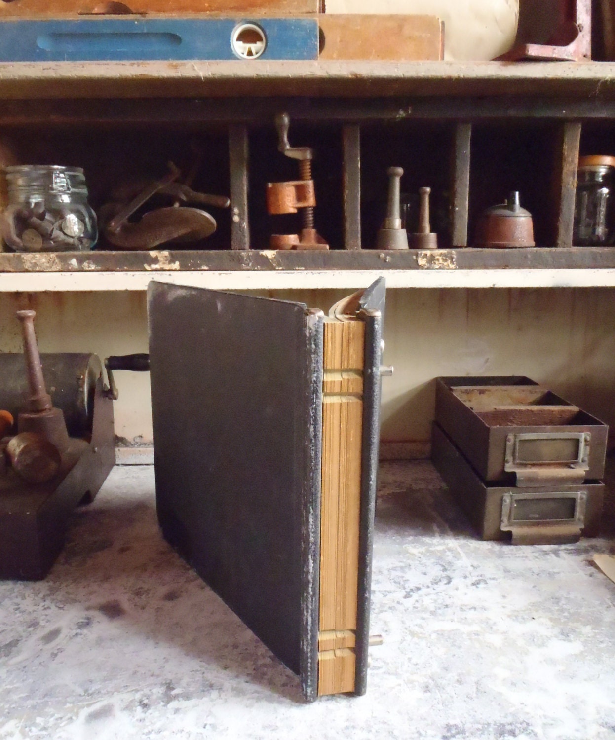 Vintage Boorum & Pease Large Accounting Ledger Brooklyn NY