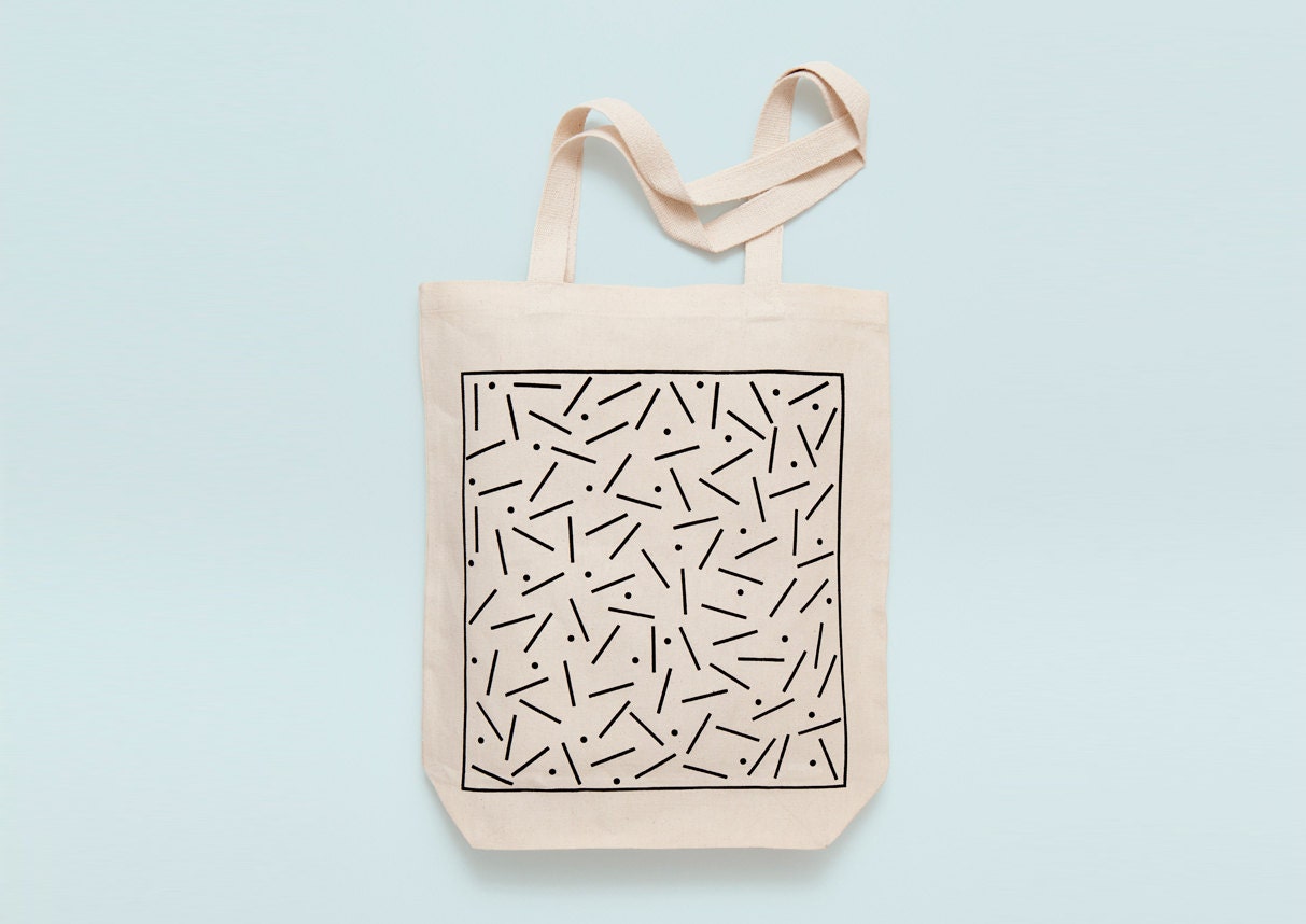 SHAPIRO Screen printed canvas fair trade eco-tote bag by depeapa