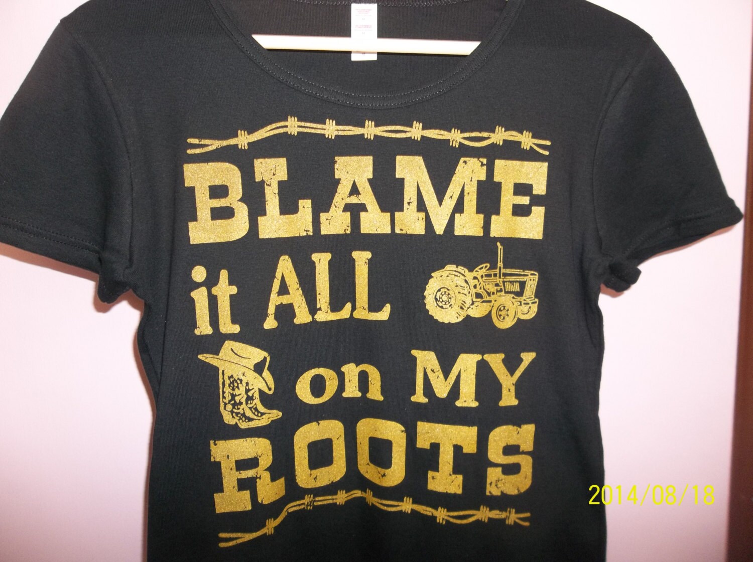 Download Womens T shirt Blame it All on My Roots