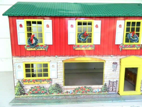 Items Similar To Vintage Metal Dollhouse By Wolverine On Etsy   Il 570xN.508470670 8swf 