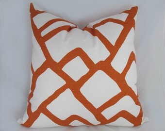 Schumacher- Zimba - Decorative Pillow Cushion Cover - Accent Pillow - Throw Pillow - Orange