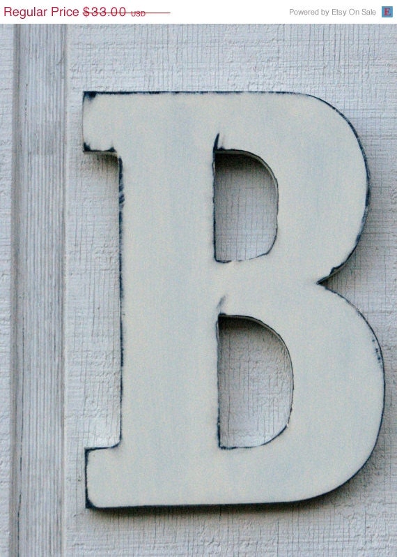 Items Similar To Guest Book Large Wooden Letters Rustic Letter B Home ...