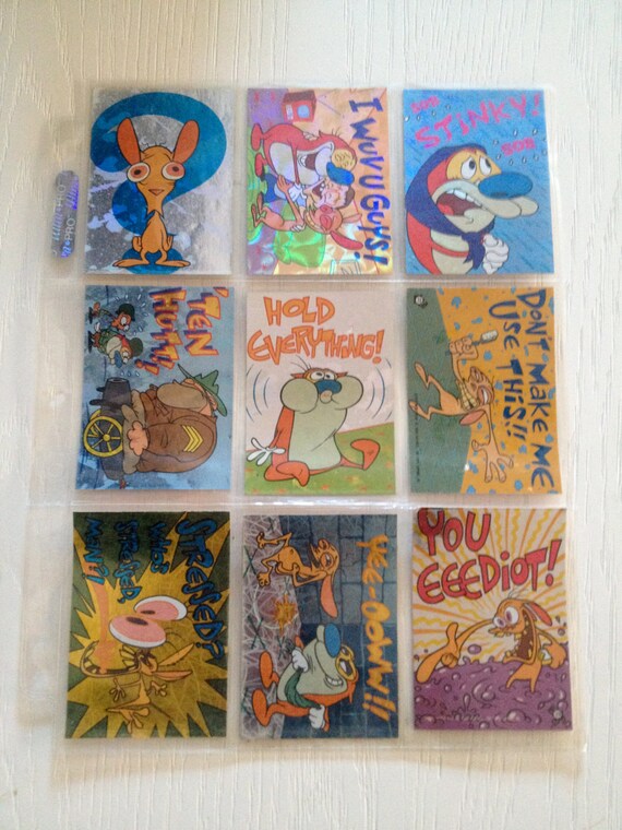 90s Ren and Stimpy Collector Cards by gizmo2choco on Etsy