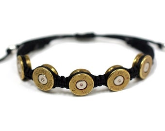Bullet Bracelet - Unisex Bullet Jewelry - .45 Caliber Adjustable Bracelet - As Seen at GBK's 2016 MTV Movie Award Celebrity Gift Lounge