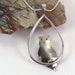 Perched Owl Necklace, Sterling Silver, Ready to Ship