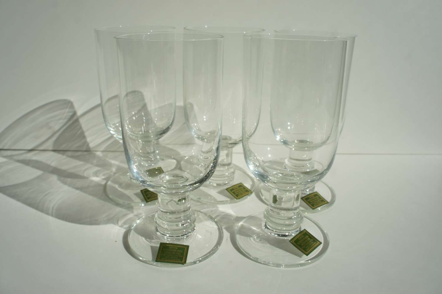 Dansk Genna Water Glasses Set of 6 NOS Haute Juice