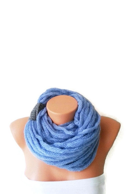 Items similar to SCARF wool chain necklace Infinity Scarf ,Noodle