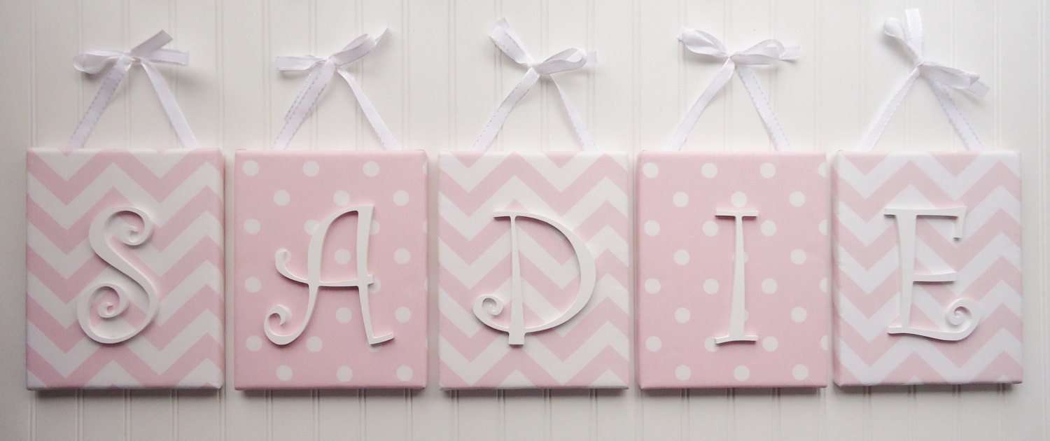 Wall Letters Nursery Decor Upholstered Letters by fabbdesigns