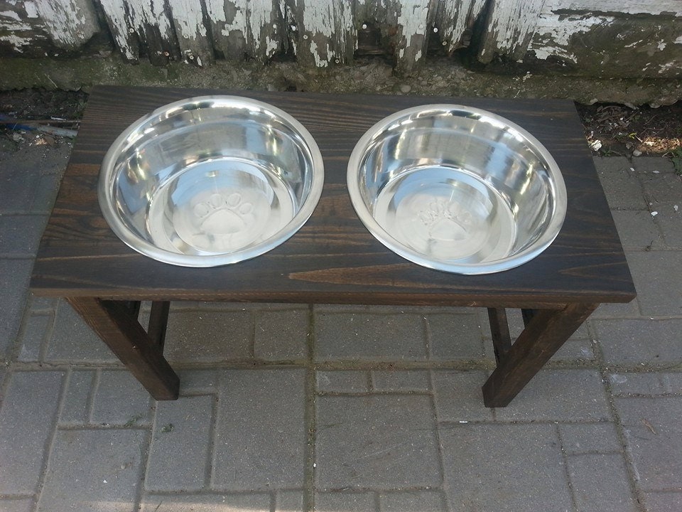 raised dog feeder / elevated food bowls / great dane feeder