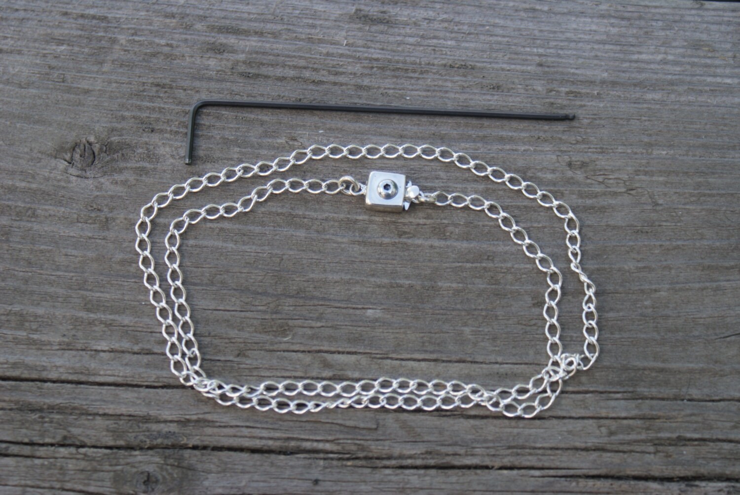 Locking clasp necklace / bracelet. Custom size. by DiscreetSlave