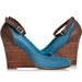 Sale. Sz 6.5. FELICITY. Leather wedges / wedge heels / ankle strap pumps / pointy shoes / high heel shoes / leather pumps / sale / clearence