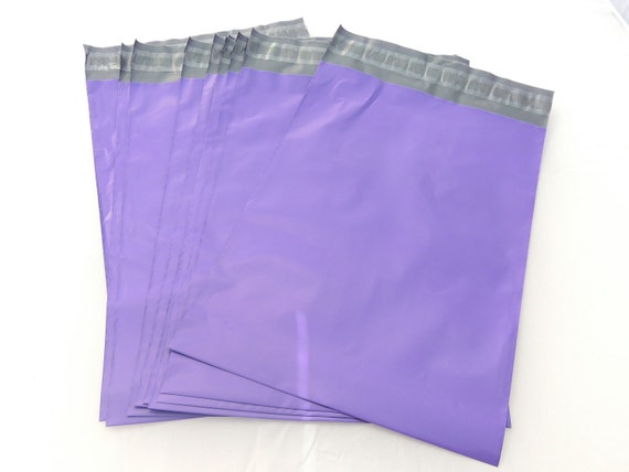 100 7.5 x 10.5 Purple Poly Mailer Envelopes, Self Sealing Poly Mailing ...