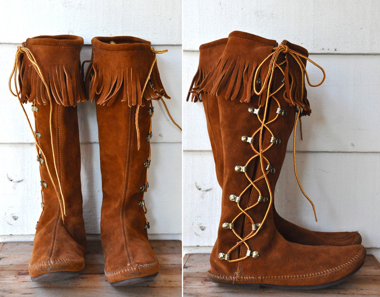 minnetonka long boots